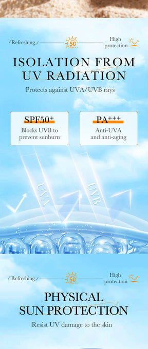 Protetor Solar Facial e Corporal BIOAQUA Rice SPF 50+ – Bloqueador Solar Iluminador