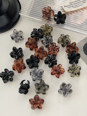 Mini Presilhas Flor para Cabelo – Kit com Presilhas Antimarcas para Franjas e Penteados