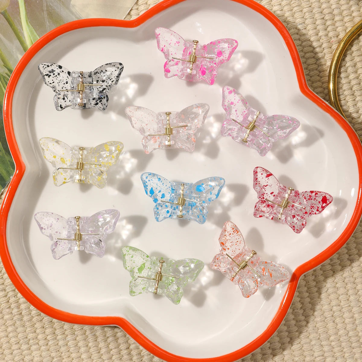 Mini Presilhas Flor para Cabelo – Kit com Presilhas Antimarcas para Franjas e Penteados