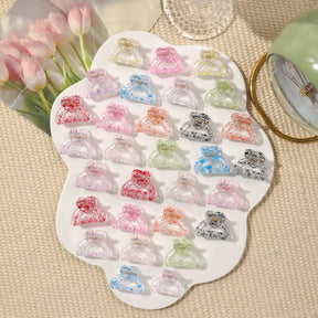 Mini Presilhas Flor para Cabelo – Kit com Presilhas Antimarcas para Franjas e Penteados