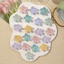 Mini Presilhas Flor para Cabelo – Kit com Presilhas Antimarcas para Franjas e Penteados