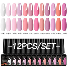 Kit 12 Unidades de Esmaltes em Gel MEET ACROSS – Cores Neon Macaron