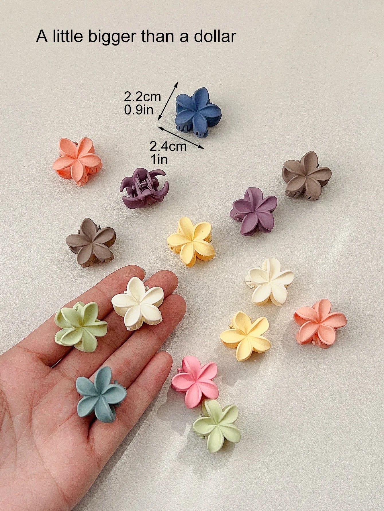 Mini Presilhas Flor para Cabelo – Kit com Presilhas Antimarcas para Franjas e Penteados