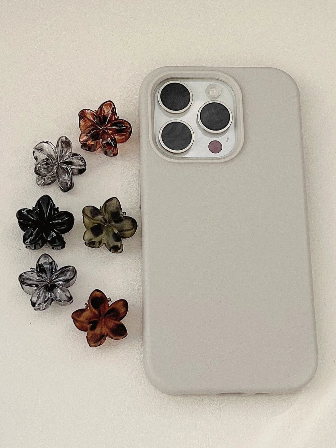 Mini Presilhas Flor para Cabelo – Kit com Presilhas Antimarcas para Franjas e Penteados