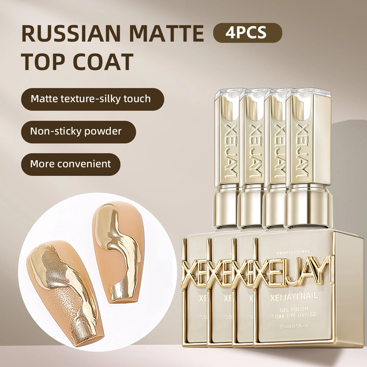 15ml Glass Top Coat Long Lasting Clear Rubber Top Coat LED UV Strengthen Nails High Gloss Top Finish Gel Nail Polish