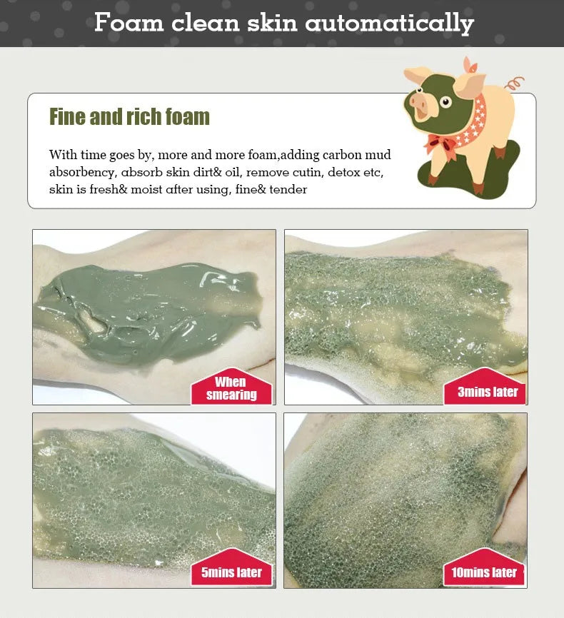 Máscara Facial de Argila Efervescente BIOAQUA – Hidratação, Controle de Oleosidade e Remoção de Cravos