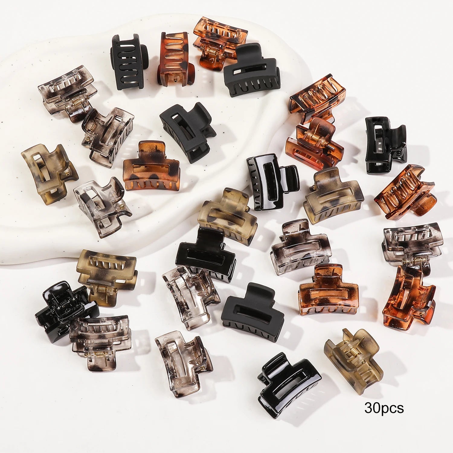 Mini Presilhas Flor para Cabelo – Kit com Presilhas Antimarcas para Franjas e Penteados