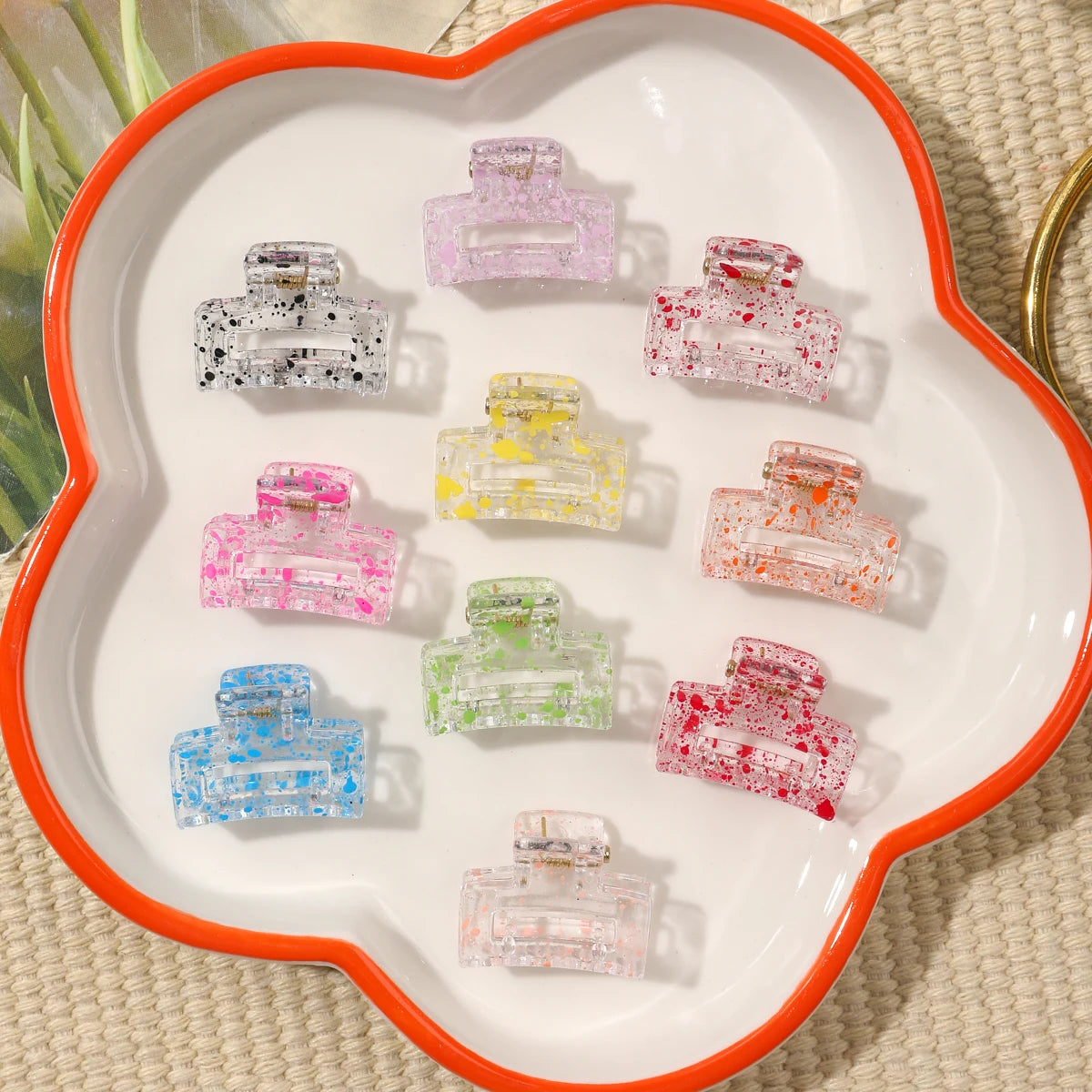 Mini Presilhas Flor para Cabelo – Kit com Presilhas Antimarcas para Franjas e Penteados