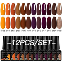 Kit 12 Unidades de Esmaltes em Gel MEET ACROSS – Cores Neon Macaron