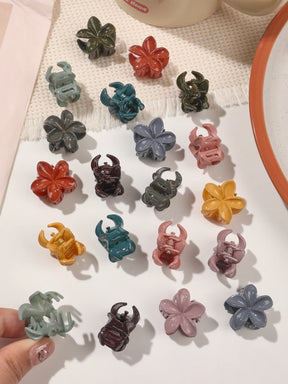 Mini Presilhas Flor para Cabelo – Kit com Presilhas Antimarcas para Franjas e Penteados