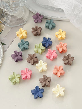 Mini Presilhas Flor para Cabelo – Kit com Presilhas Antimarcas para Franjas e Penteados