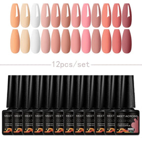 Kit 12 Unidades de Esmaltes em Gel MEET ACROSS – Cores Neon Macaron