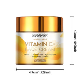 Vitamin C Face Cream Retinol Smooth Wrinkle Moisturizing Firming Hyaluronic Lightening Repairing Smooth Skincare Whitening Cream