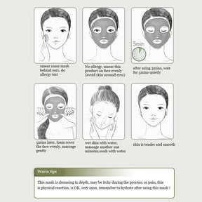 Máscara Facial de Argila Efervescente BIOAQUA – Hidratação, Controle de Oleosidade e Remoção de Cravos