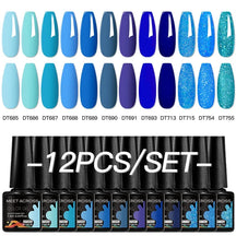 Kit 12 Unidades de Esmaltes em Gel MEET ACROSS – Cores Neon Macaron