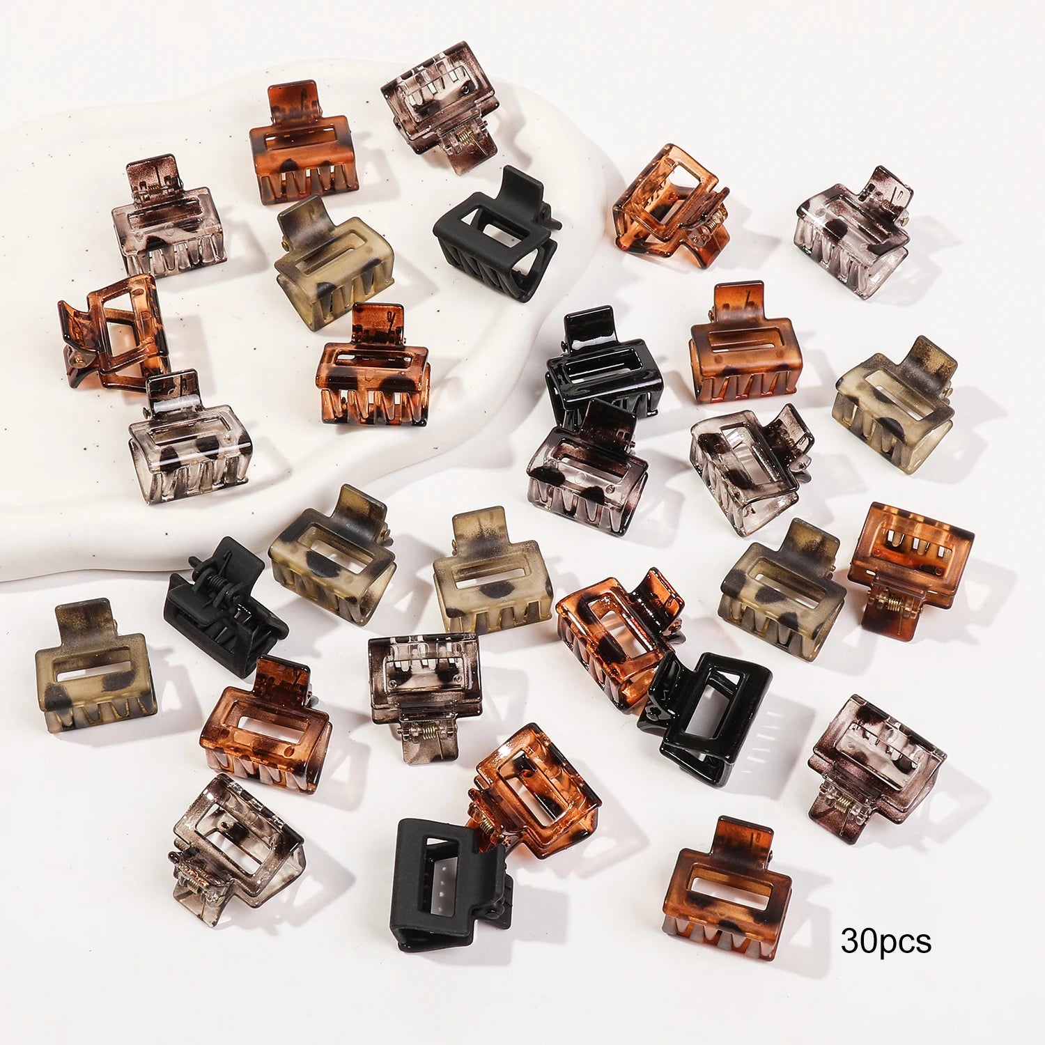 Mini Presilhas Flor para Cabelo – Kit com Presilhas Antimarcas para Franjas e Penteados