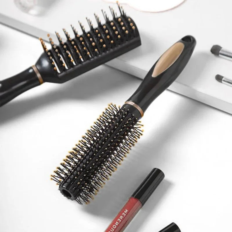 Escova AirCare – Massagem Capilar, Antiestática e Suporte para Cachos