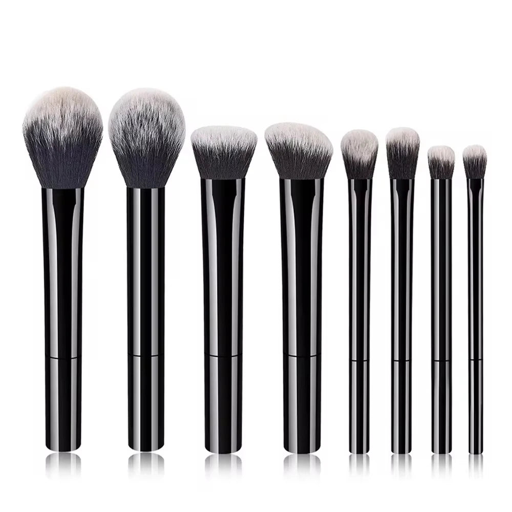 Professional Makeup Brush Set 8pcs Vegan Synthetic Bristles for Foundation Blush Eyeshadow,Easy Clean Soft Face Eye CosmeticKits