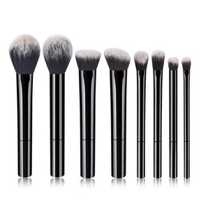 Professional Makeup Brush Set 8pcs Vegan Synthetic Bristles for Foundation Blush Eyeshadow,Easy Clean Soft Face Eye CosmeticKits
