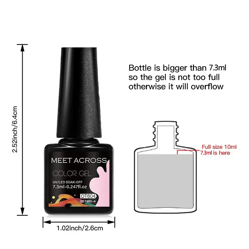 Kit 12 Unidades de Esmaltes em Gel MEET ACROSS – Cores Neon Macaron