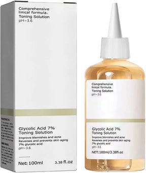 100ml Glycolic Acid 7% Toning Solution To Remove Acne and Moisturize Skin Rejuvenating Lotion