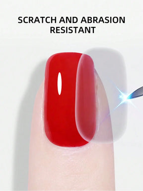 15ml Glass Top Coat Long Lasting Clear Rubber Top Coat LED UV Strengthen Nails High Gloss Top Finish Gel Nail Polish